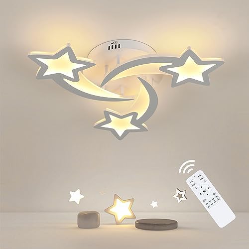 Toolight Plafon LED Techo Regulable 30W 3375LM, Lampara Techo Infantil con Mando a Distancia...