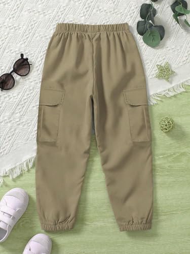 Image of Vikita Enterprise Kid Boys Cotton Cargo Joggers Pant with Mutiple Pockets and Elastic Waistband Closure | Cargo Pants for Boys