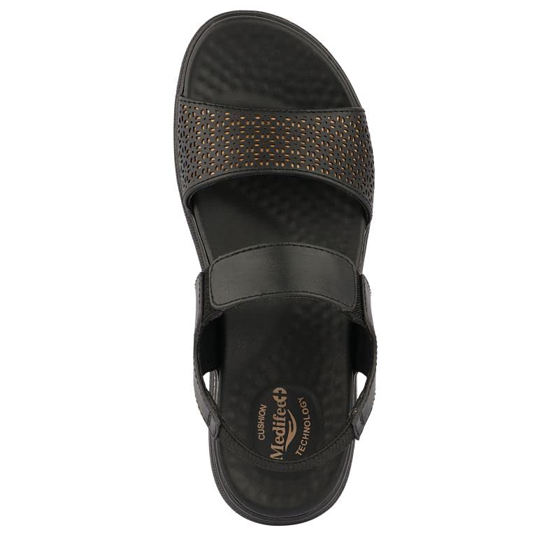 Image of Medifeet Women's Laser Cut Design Sling Back Sandals