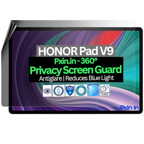 Image of Pxin Tablet Privacy Guard compatible with HONOR Pad V9 | Screen protector | Anti-Glare | Blue light filter | 360 degree Anti Spy | Eye Protection