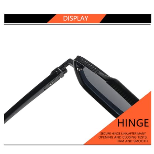 Lunettes de soleil de conduite homme double métal branches grainées chic