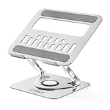 Rotation à 360° & Réglage Complet: Ce support ordinateur portable bureau offre une rotation fluide à 360° ainsi qu'un réglage libre de hauteur et d'angle, vous permettant de créer un poste de travail confortable et ergonomique pour travailler assis, debout ou en collaboration. Idéal comme support d'ordinateur pour bureaux à domicile, gaming et configurations professionnelles