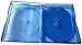 New 1 Viva Elite Hold 6 Discs Blu-ray Replacement Case 15mm (6 Tray) Blue Transparent