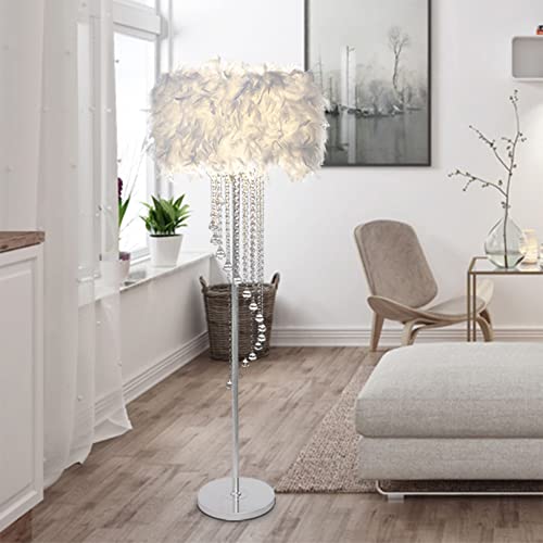 Lámpara de plumas de ambiente romántico: el regalo ideal para bodas y cuartos infantiles