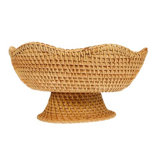 COHEALI Geflochtener Aufbewahrungskorb aus Rattan für Brot Obst und...