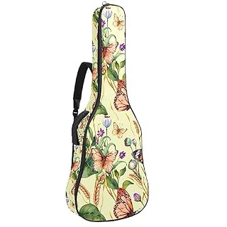 Housse étanche pour guitare acoustique de 104,4 à 106,7 cm avec bandoulière réglable, Multicolore 9., 42.9×16.9×4.7 in, Sacs pour guitare acoustique - Les Beatles, Paul McCartney, John Lennon, RIngo Starr, George Harrison
