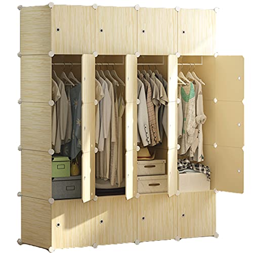 Armario portátil – Cubo de almacenamiento modular para ahorrar espacio, armario combinado para una nización eficiente de la ropa (tamaño: C)