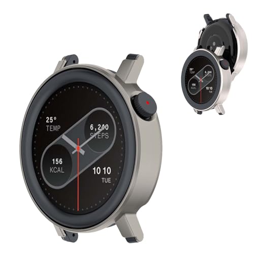 For CMF by Nothing Watch 3 Pro �P�[�X �t�B����+PC�t���[�� ��̌^ �ی�J�o�[ �K���X�t�B���� ��̌^ �h�o �h���yHUKWIMO�z 3D�S�ʕی� �w��h�~ HD�����ߗ� ���ɋ��� �C�A�[�� �ɔ� �������� ���˒ጸ (�`