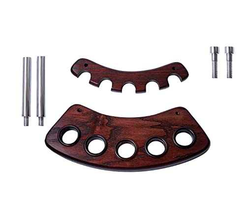 Kafpipeworkshop Wooden Tobacco Pipe Stand Display For 5 Smoking Pipe Bowls Handmade From Solid Ash-Tree Wood, In Box #TOP7