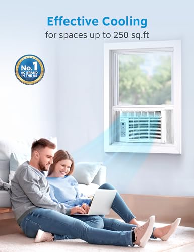 image for Midea 6,000 BTU Window Air Conditioner, 3-in-1 Cool/Fan/Dehumidifier W