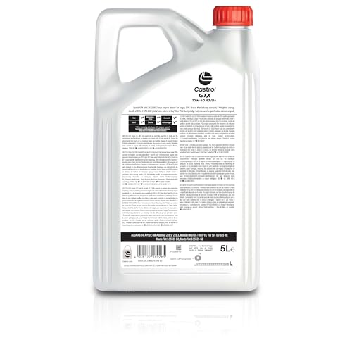Castrol GTX 10W-40 A3/B4 Motoröl, 5L – Ansicht 2