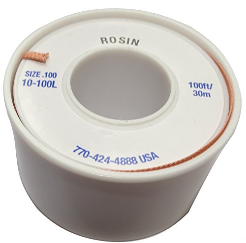 Aerzetix - Striscia di nastro treccia banda saldante in rame 2.54 mm/30 metri flusso colofonia