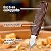 YBEATY Carving Marking Knife Woodworking Scribing Knife Premium Quality Double Beveled Sharp Blade Professional Wooden Handle Striking Cutter Wood Marking Scribe Gauge Tool with Leather Sheath
