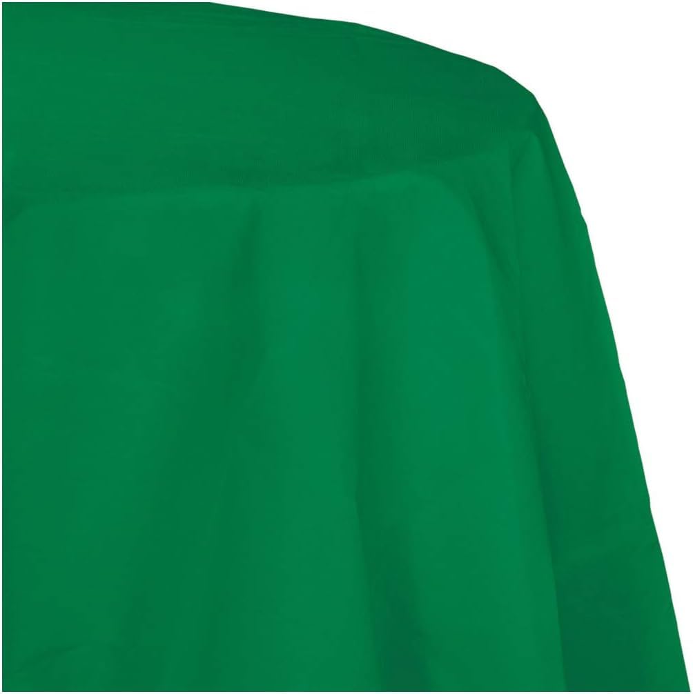 Trendware Emerald Green Octy Round Tablecloths, 3 Count