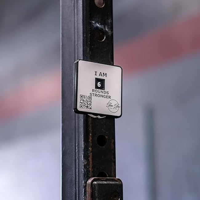 Magnetic Fitness Counter for Crossfit, Powerlifting, Weightlifting, and Bodybuilding, Used for Motivation Performance.