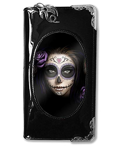 Anne Stokes Cartera Gótica Day Of The Dead Con Catrina - Negro