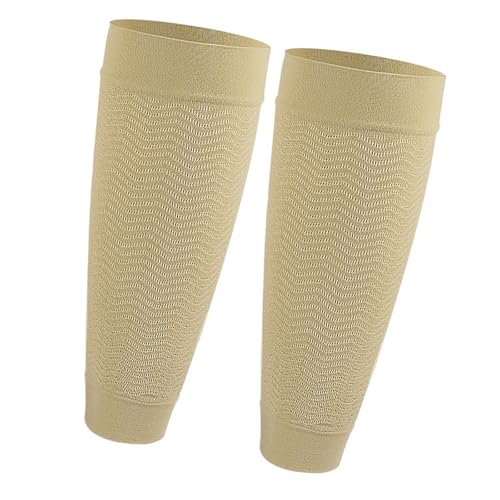 Mangas de compresión para piernas, compresiones atléticas, cubiertas de pantorrilla, textura de nailon, para correr, ciclismo, unisex