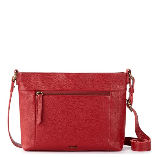 The Sak Melrose Crossbody Purse - Premium Leather Women's Handbag for Everyday & Travel - Cross Body Bag With Zipper Closure4