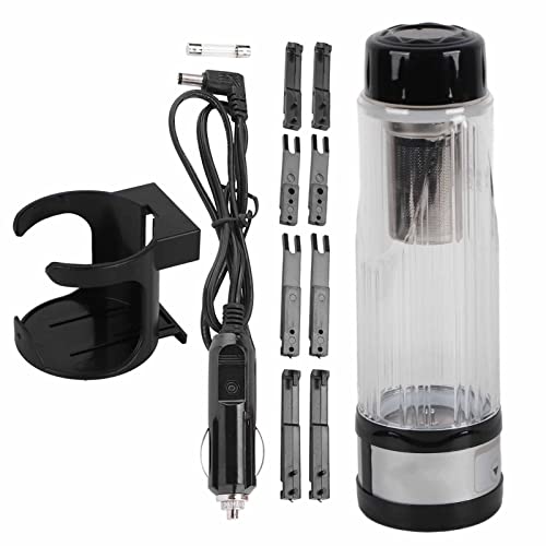 Tetera Eléctrica para Auto 420ml Pantalla Digital Negro miniatura 3