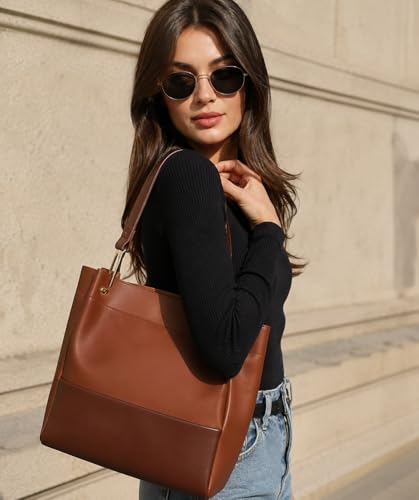 Image of Handbag Set for Women 4 Pcs Combo, PU Leather - Sling Bag, Wallet & Card Holder, Large Capacity Ladies Purse Set for Office, Travel, Shopping, College and Daily Carry