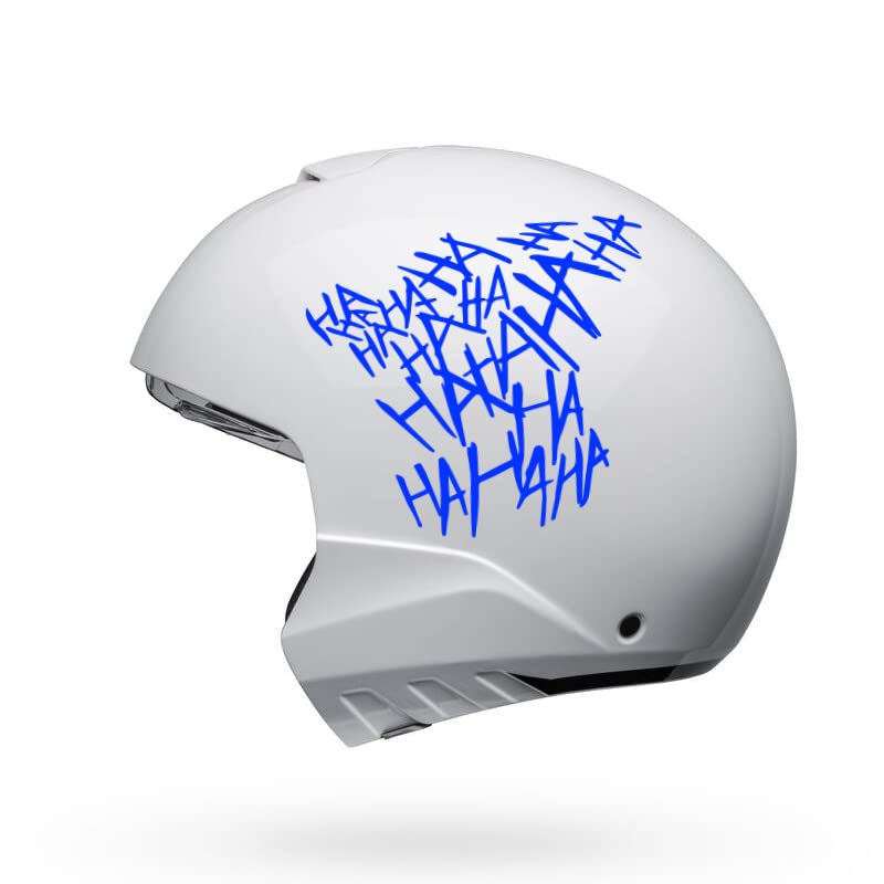 Image of Claw Marks Hahaha Car Stickers Decals Motorcycle Helmet Decal Vinyl and Waterproof (Reflective Blue)