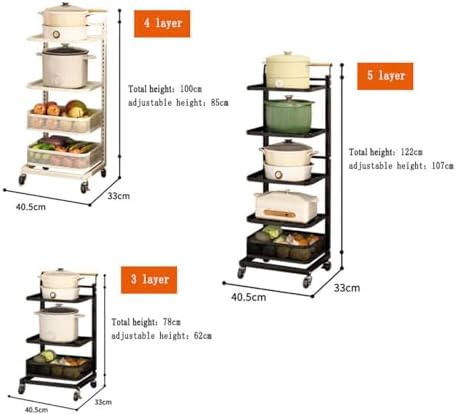 Kitchen Pot Lid Holder & Spoon Rest Organizer - Portable White Pan Rack with 4 Boards, 3 Hooks, 1 Basket for Cupboard Storage & Efficient Kitchen Space Saver