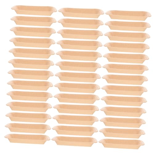 Beavorty 50Pcs Disposable Paper Food Trays Durable Serving Plates for Seafood Bbq Crab Parties and Events for Restaurants and Gatherings
