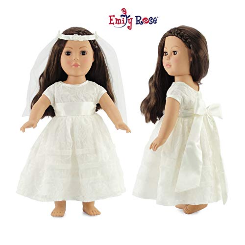 Emily Rose 18 Inch Doll Bridal Gown | Doll 18 First Communion Dress