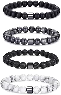 Histone Germanium Lymphatic Detox Bracelet For Women, Natural Stone Beads Layered Lymphatic Drainage Health Energy Healing Bracelets Adjustable Crown Beaded Gift Jewelry