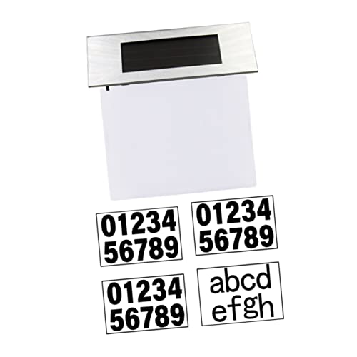 Angoily Luz Solar Para Número Casa Lámpara De Dirección Casa Placa Solar Led Luz Exterior