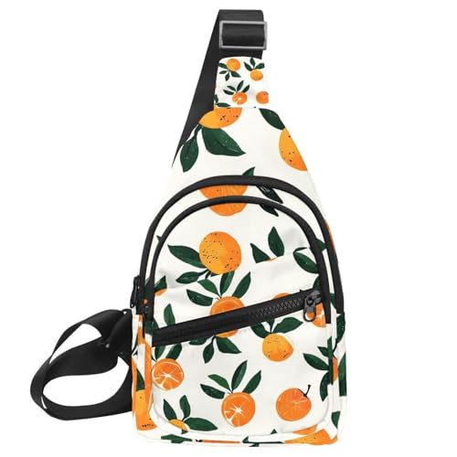 Sac à dos à bandoulière jaune citrons au design plat multicolore