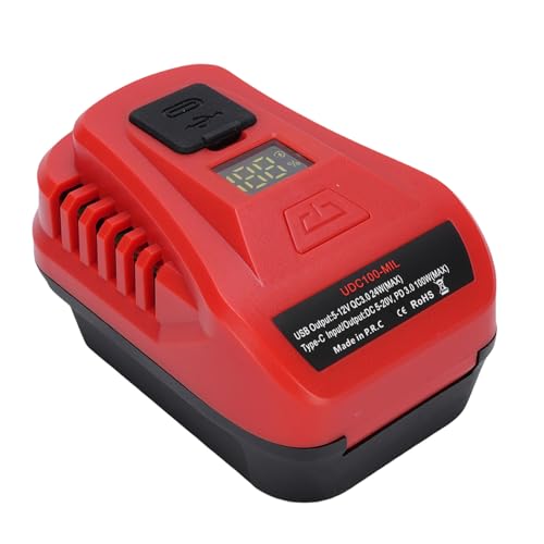 Adaptateur de chargeur de batterie USB Topiky avec onduleur 100W pour batteries 18V