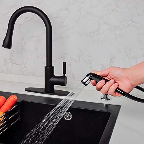 Black Kitchen Sprayer,Kitchen Sprayer Replacement,Side Sprayer for Kitchen Sink,Kitchen Sink Sprayer Head,Water Spray Kitchen,Kitchen Sink Spray Attachment,Kitchen Faucet Sprayer - Thumbnail 4