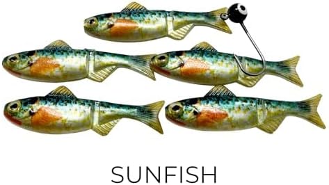Field Tester Kit – 1/16 & 1/32 oz Sizes | 8 Jig Minnow Types (Shad, Perch, Patriot, Rainbow, Dace, Crappie, Sunfish, Blue Sunfish) | 40 Total Pieces per Kit
