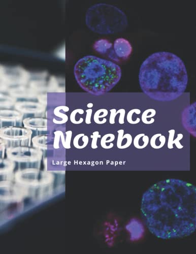 Science Notebook with Large Hexagon Paper: Hexagonal paper excellent choice for Science Students