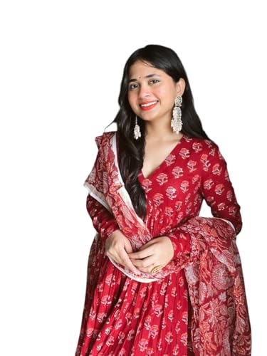 Image of Rangnavi Women's Printed Kurta with Palazzo & Dupatta | Ethnic Set | Kurta Set
