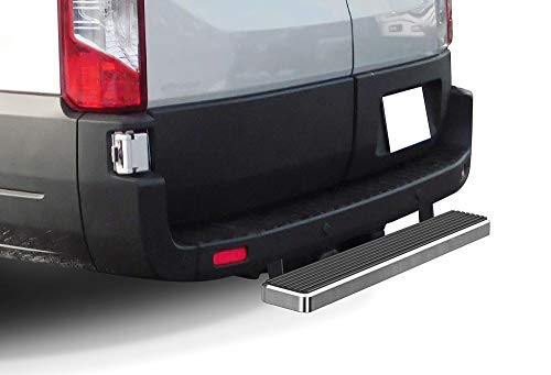 Barra de paso trasera plateada APS 5 pulgadas para Ford Transit 2015-2026