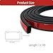 Aroilder Foam Rubber Seal Strip, Self-Adhesive Rectangle EPDM Rubber Weather Stripping for RV, Boat, Auto, Truck, Marine, Garage Doors/Window and More, W:0.5