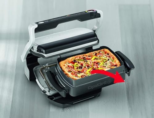 Tefal GC712D OptiGrill + Grill Elektryczny, Aluminium, 2000 W, Srebrny/Czarny