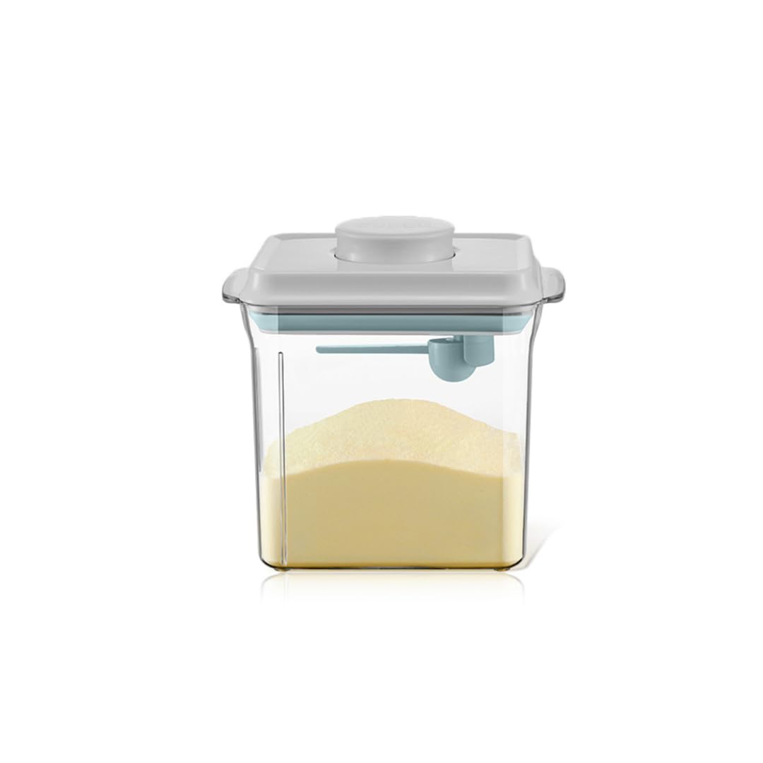 Cubble 1700ml Airtight Milk Powder Container For Baby U2013 BPA-Free Formula Storage With Spoon & Scraper, One-Press Lid, Travel Or Home Use