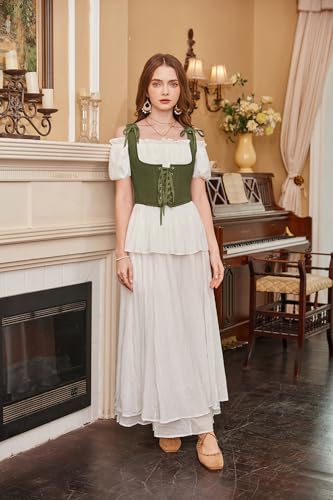 Image of Scarlet Darkness Women's Underbust Corset Top Renaissance Medieval Lace-up Boned Fairycore Pirate Corsets