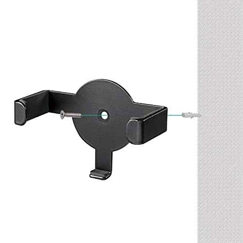 Image of Metal Wall Mount Echo Dot 2nd Generation Holder Bracket Case Stand for Smart Home Speaker Assistant (SWM-EH-01B), Black by WALI