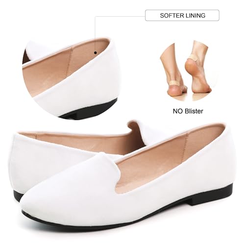 Image of Dear Time Women's Casual Loafers Flats Comfortable Round Toe Dress Shoes Slip On Ballet Flats for Women Work Office Shoes