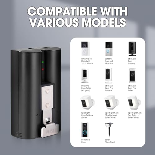 image for SKONPPU Ring Battery 2-Pack with Charger Station Replacement Battery 6