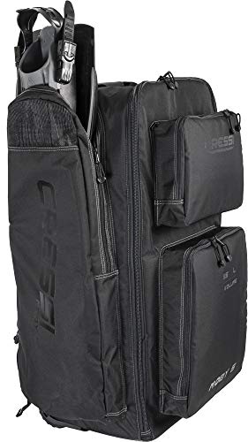 Cressi Strong Large Capacity Roller Luggage Bag 115L with Backpack Straps - Moby 5 designed in Italy