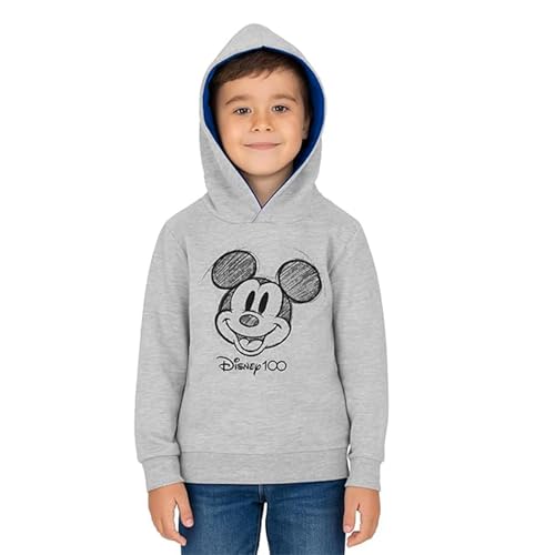 United Labels Disney Mickey Mouse Pullover mit Kapuze für Jungen, Grau,...