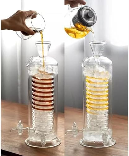 Cold Brew Drip Tower with Adjustable Water Flow,Premium Cold Brew Drip Tower - 340ml Coffee Maker with Glass, Spiral Cooling Tube & Distribution Faucet - Ideal for Home & Office Cold Brew Co image 5