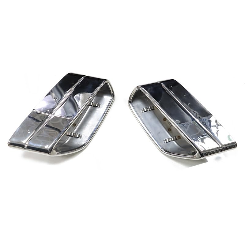 Silencieux pour BMW G30 G31 embout d'échappement carré de cadre arrière silver
