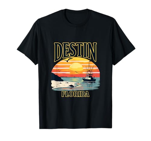Destin Florida Sunset Beach Vacation Souvenir T-Shirt
