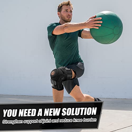 Neenca Professional Knee Brace For Knee Pain, Adjustable Hinged Knee Support With Removable Side Stabilizers, Support And Stability, Arthritis, Meniscus Tear, Joint Pain Relief, Acl, Pcl, Mcl, Sports #TOP6